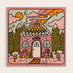Libra Gingerbread House Wood Wall Art Gallery Image 1
