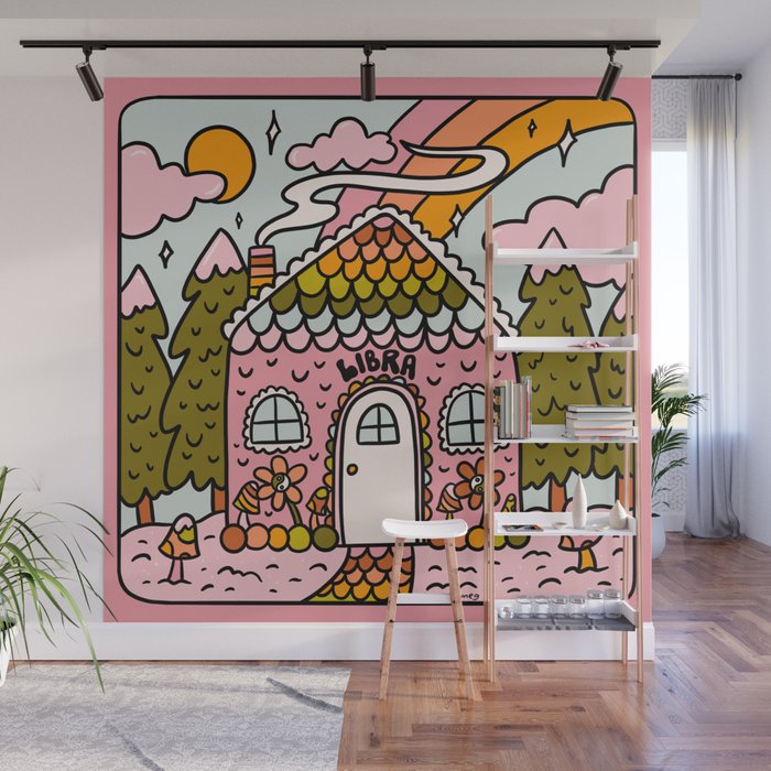 Libra Gingerbread House Wall Mural Gallery Image 1
