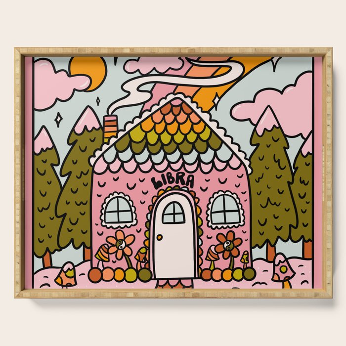 Libra Gingerbread House Serving Tray Gallery Image 1