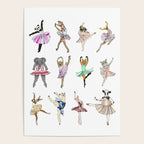 Animal Square Dance Hipster Ballerinas Poster Gallery Image 4