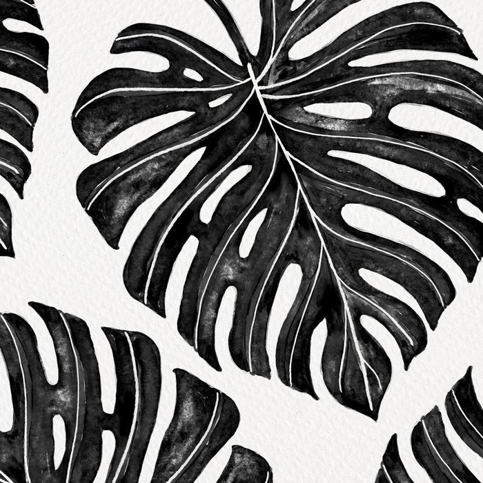 Watercolor Palm Leaves Black and White Coffee Mug Gallery Image 2