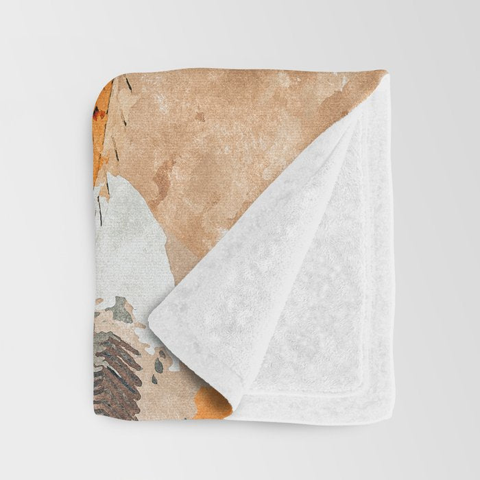 By The Pool All Day, Summer Travel Woman Swimming, Tropical Fashion Bohemian Painting Throw Blanket Gallery Image 3