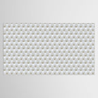 Faux White Leather Buttoned Tablecloth Gallery Image 2