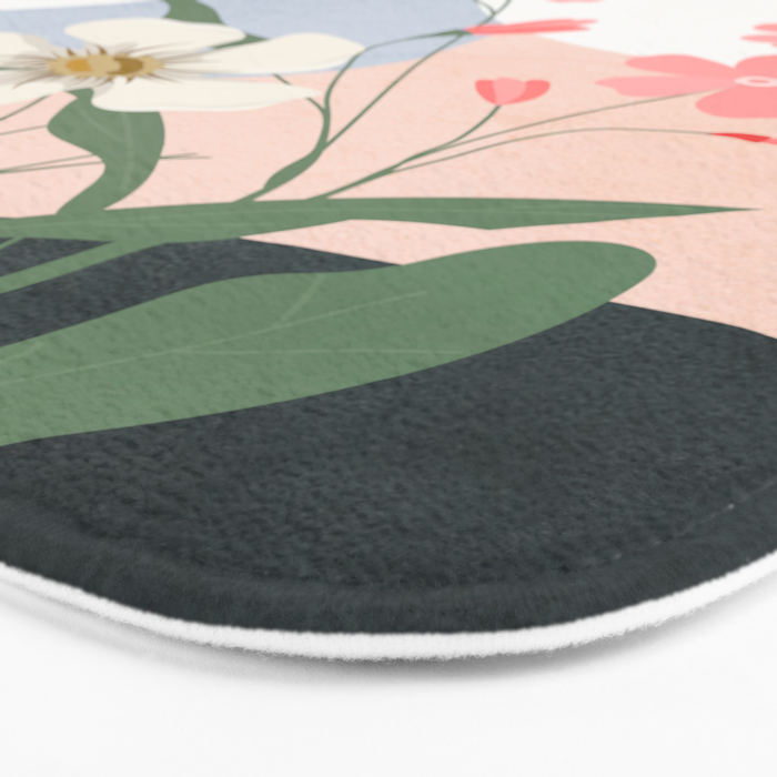 Colorful Flower Design 1 Bath Mat Gallery Image 3
