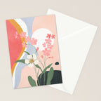 Colorful Flower Design 1 Stationery Card Gallery Image 2