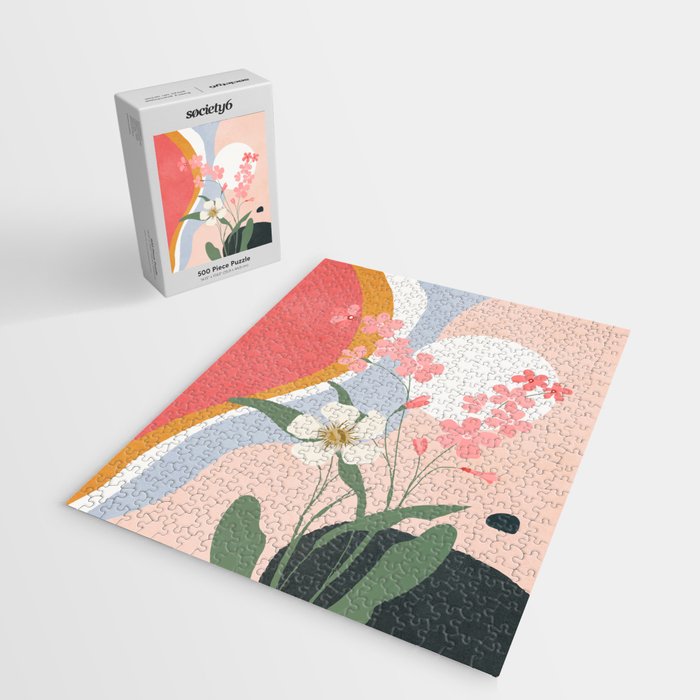 Colorful Flower Design 1 Jigsaw Puzzle Gallery Image 2