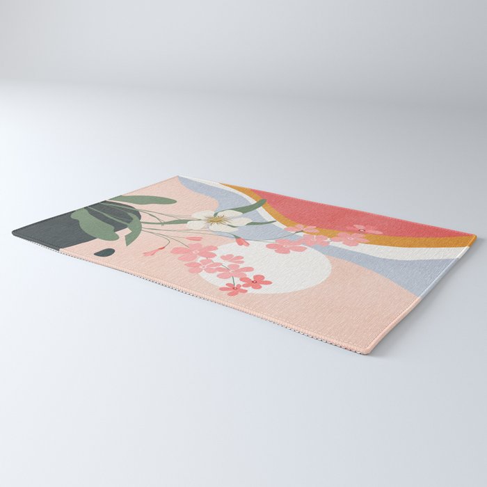 Colorful Flower Design 1 Rug Gallery Image 3