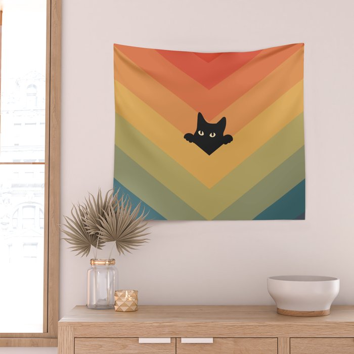 Cat Landscape 165 Wall Tapestry Gallery Image 2