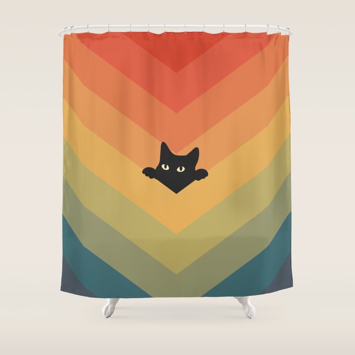 Cat Landscape 165 Shower Curtain Gallery Image 1