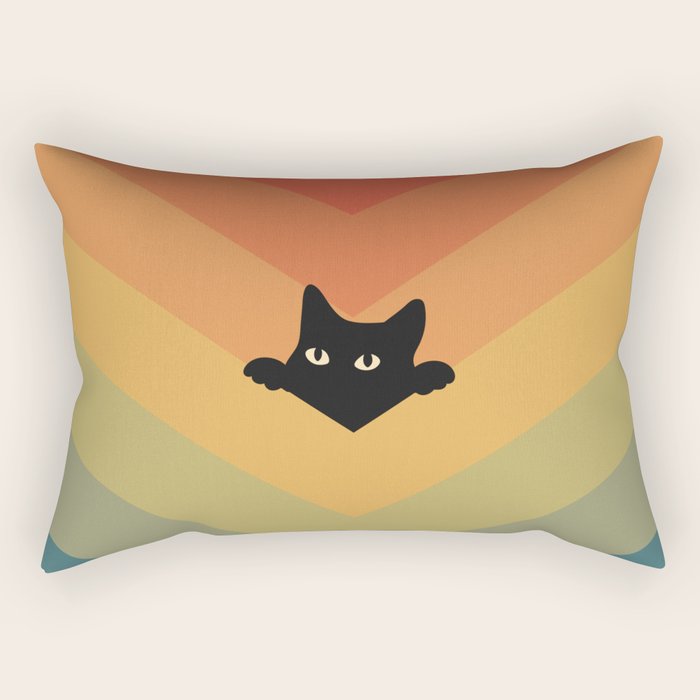 Cat Landscape 165 Rectangular Pillow Gallery Image 2