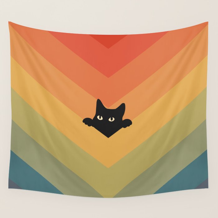 Cat Landscape 165 Wall Tapestry Gallery Image 4
