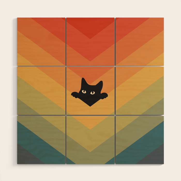 Cat Landscape 165 Wood Wall Art Gallery Image 1