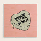 Aquarius Conversation Heart Wood Wall Art Gallery Image 1