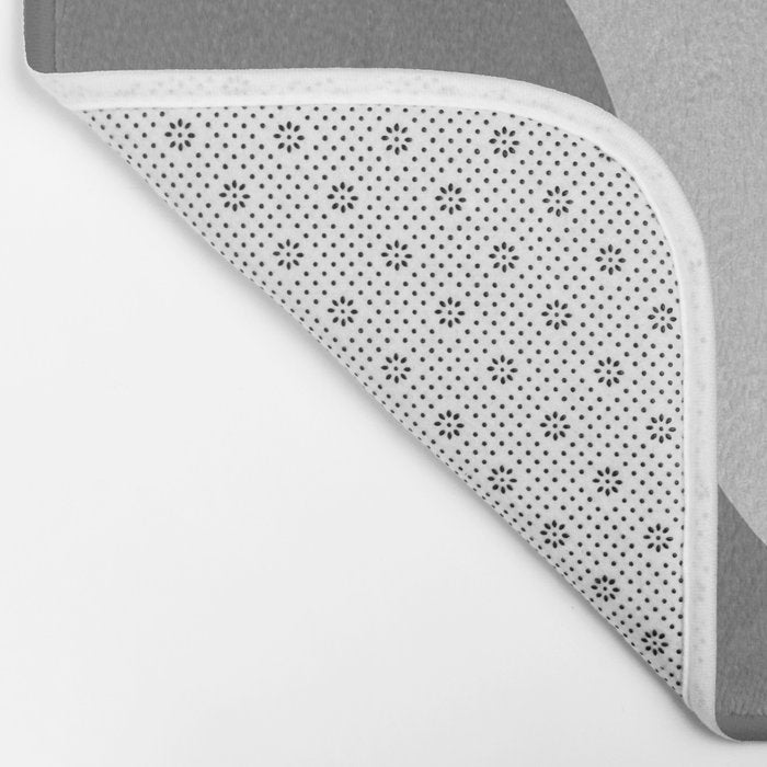 Abstraction_SUNRISE_SUNSET_BLACK_WHITE_MONO_POP_ART_0622A Bath Mat Gallery Image 2
