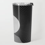 Abstraction_SUNRISE_SUNSET_BLACK_WHITE_MONO_POP_ART_0622A Travel Mug Gallery Image 2