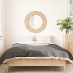 Abstraction_SUNRISE_SUNSET_BLACK_WHITE_MONO_POP_ART_0622A Duvet Cover Gallery Image 3