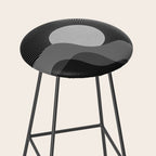Abstraction_SUNRISE_SUNSET_BLACK_WHITE_MONO_POP_ART_0622A Stool Gallery Image 2