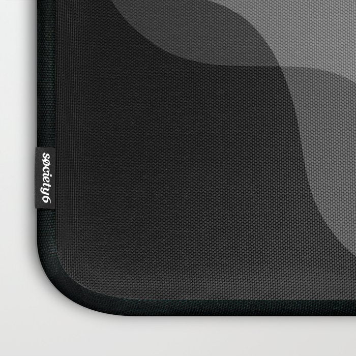 Abstraction_SUNRISE_SUNSET_BLACK_WHITE_MONO_POP_ART_0622A Laptop Sleeve Gallery Image 3