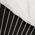 Abstraction_SUNRISE_SUNSET_BLACK_WHITE_MONO_POP_ART_0622A Comforter Gallery Image 4