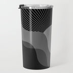 Abstraction_SUNRISE_SUNSET_BLACK_WHITE_MONO_POP_ART_0622A Travel Mug Gallery Image 3
