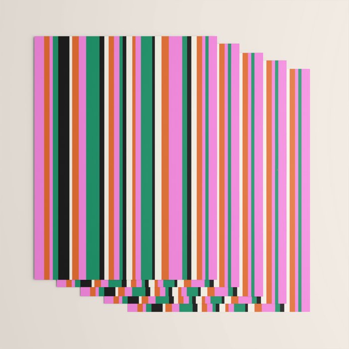 Classic Stripes XIV - Bold Retro Wrapping Paper Gallery Image 3