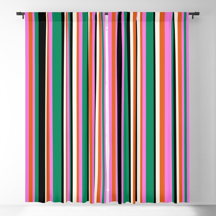 Classic Stripes XIV - Bold Retro Window Curtain Gallery Image 5