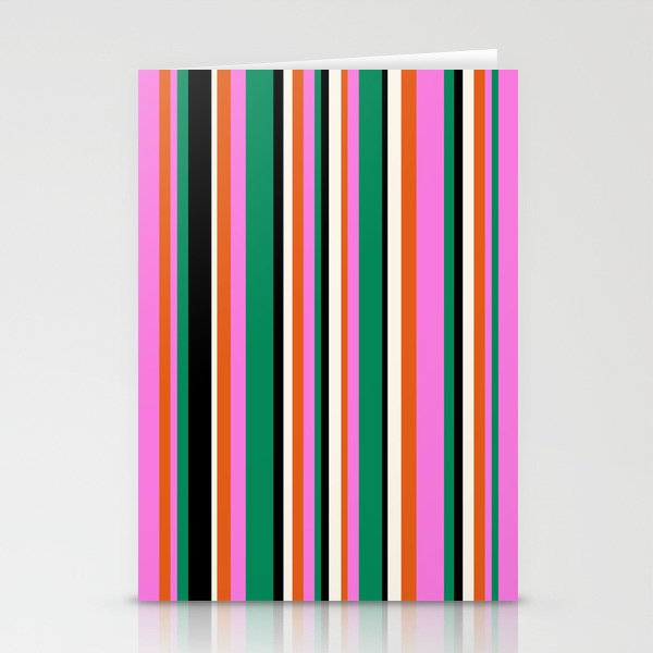 Classic Stripes XIV - Bold Retro Stationery Card Gallery Image 2
