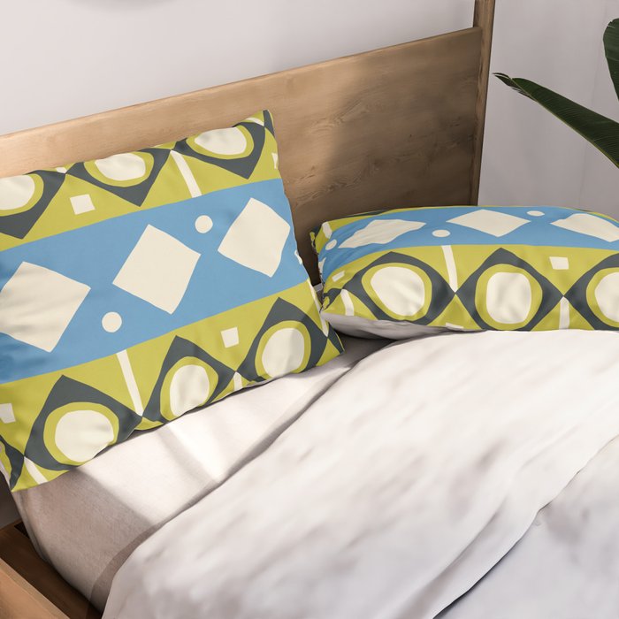 Simple Hand-cut Pattern #1 Pillow Sham Gallery Image 2