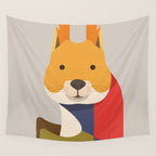 Red Squirrel Wall Tapestry Gallery Image 4