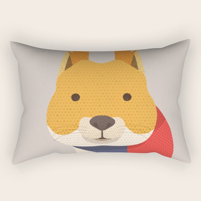 Red Squirrel Rectangular Pillow Gallery Image 2