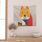 Red Squirrel Wall Tapestry Gallery Image 2