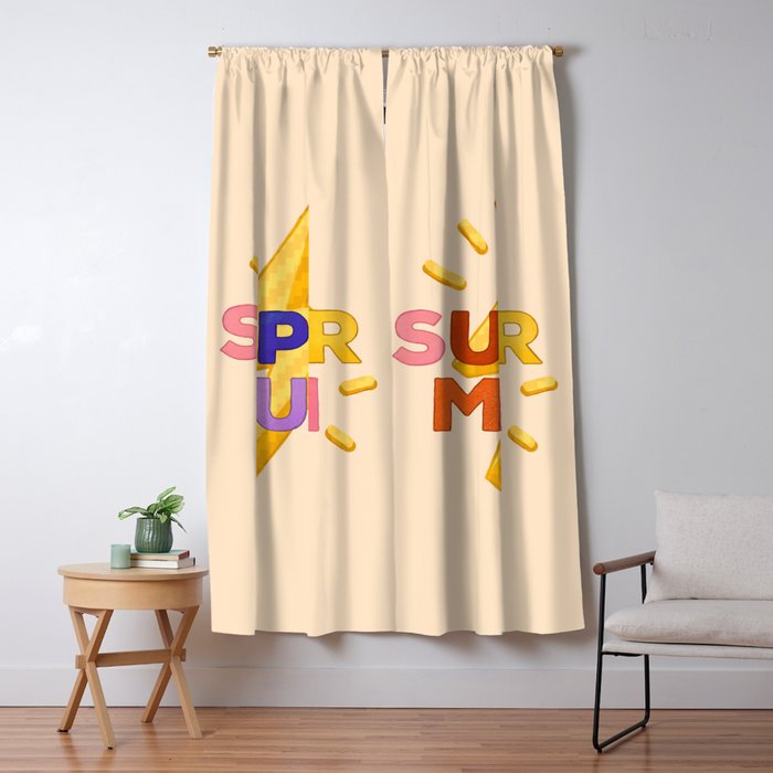 Retro Super Mum  Window Curtain Gallery Image 5