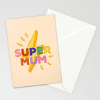 Retro Super Mum  Stationery Card Gallery Image 2