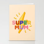 Retro Super Mum  Stationery Card Gallery Image 2