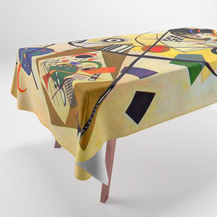 Wassily Kandinsky Transverse Line, colorful  Tablecloth Gallery Image 1