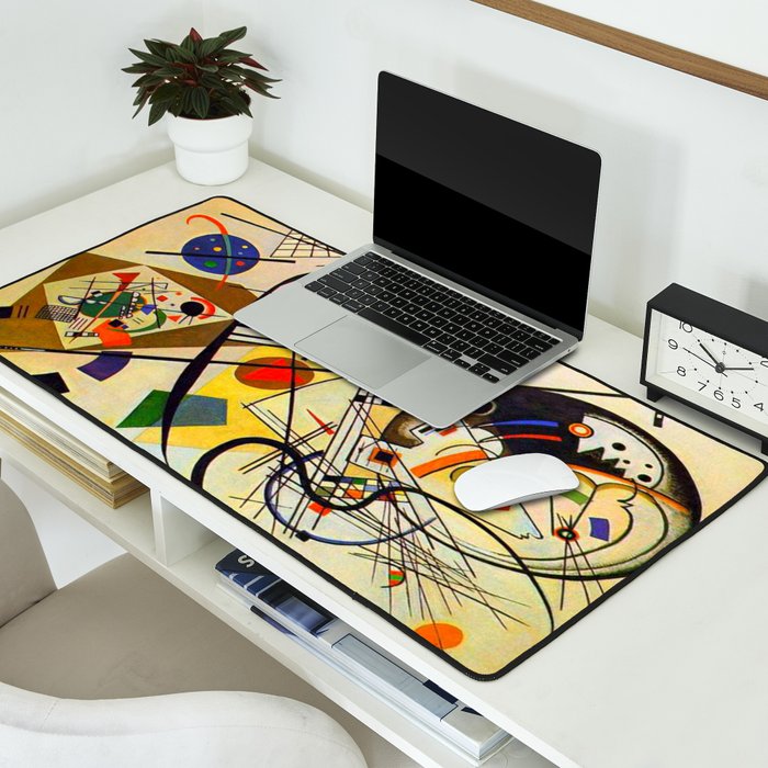 Wassily Kandinsky Transverse Line, colorful  Desk Mat Gallery Image 2