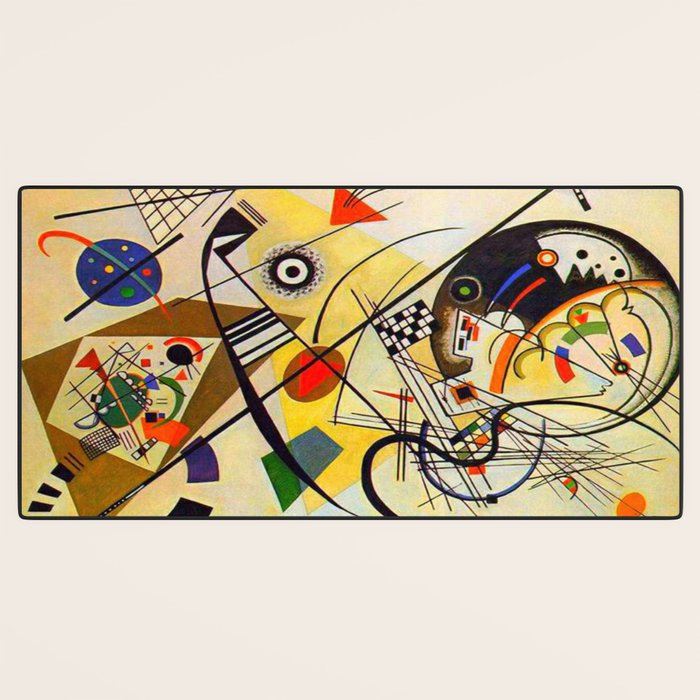 Wassily Kandinsky Transverse Line, colorful  Desk Mat Gallery Image 3