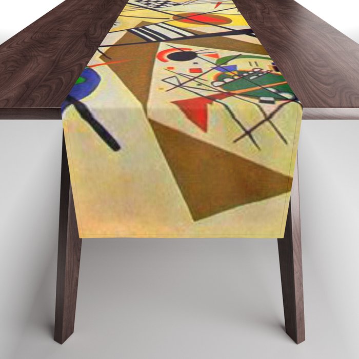 Wassily Kandinsky Transverse Line, colorful  Table Runner Gallery Image 1