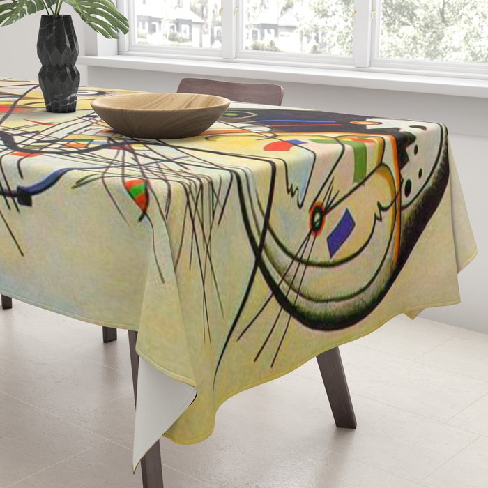 Wassily Kandinsky Transverse Line, colorful  Tablecloth Gallery Image 3