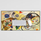 Wassily Kandinsky Transverse Line, colorful  Desk Mat Gallery Image 1