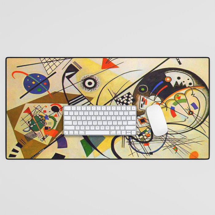 Wassily Kandinsky Transverse Line, colorful  Desk Mat Gallery Image 1