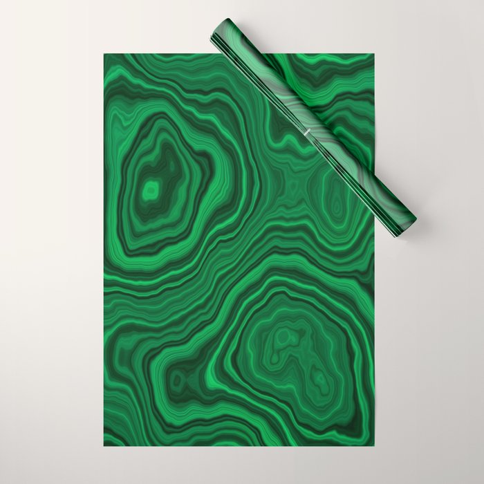 Malachite Wrapping Paper