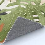 Abstract Art Tropical Leaves 21 Rug Gallery Image 4