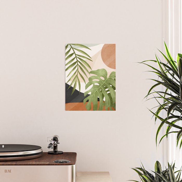 Abstract Art Tropical Leaves 21 Poster Gallery Image 2