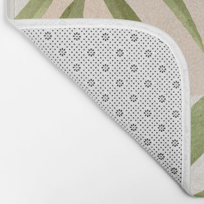 Abstract Art Tropical Leaves 21 Bath Mat Gallery Image 2