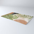 Abstract Art Tropical Leaves 21 Rug Gallery Image 3