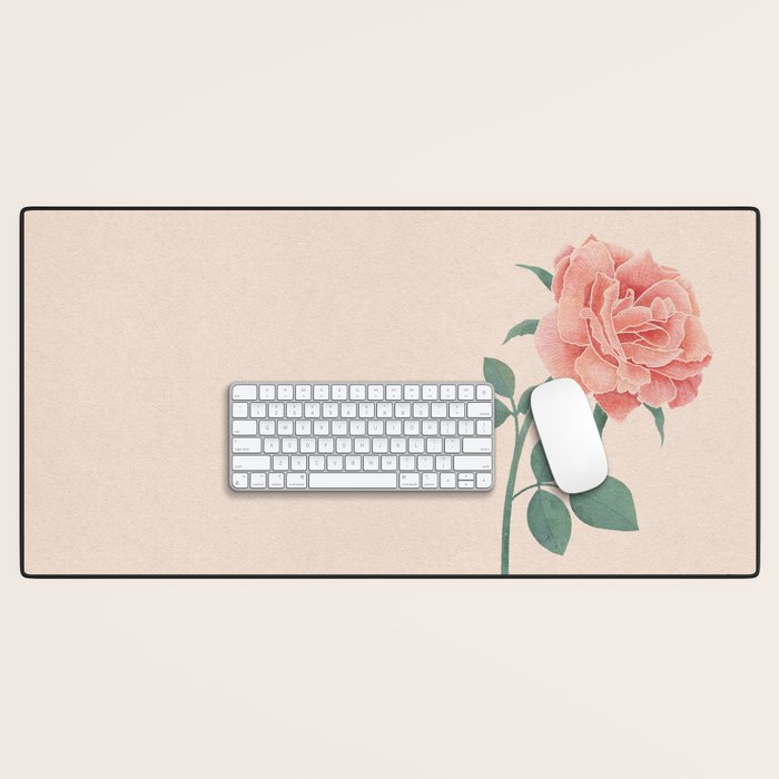 A Simple Rose Desk Mat Gallery Image 1