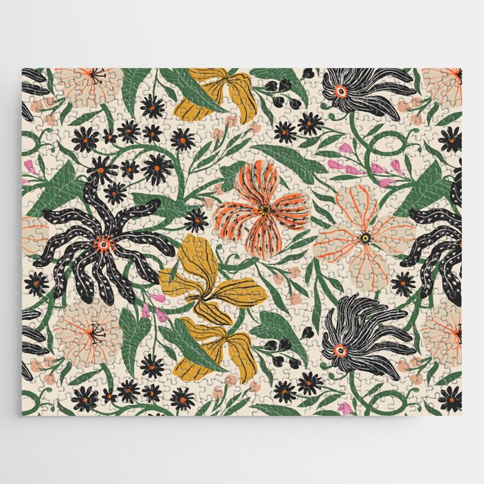 Merrick Floral - creme Jigsaw Puzzle Gallery Image 1