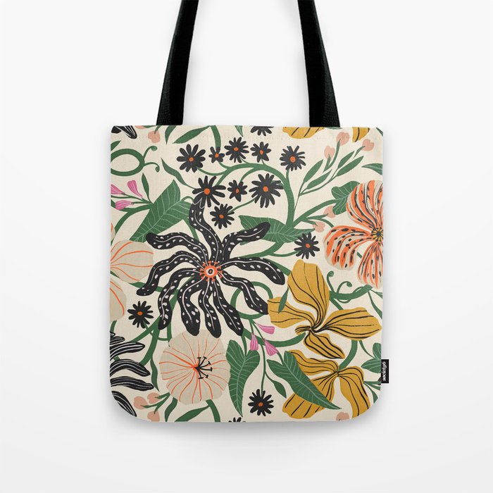 Merrick Floral - creme Tote Bag Gallery Image 1