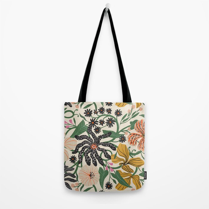 Merrick Floral - creme Tote Bag Gallery Image 2